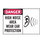 Brady B-120 Fiberglass Reinforced Polyester Rectangle White PPE Sign - 14 in Width x 10 in Height - 62756