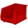 Akro-Mils Akrobin 60 lb Red Industrial Grade Polymer Hanging / Stacking Storage Bin - 18 in Length - 11 in Width - 10 in Height - 1 Compartments - 30260 RED