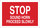 Brady B-120 Fiberglass Reinforced Polyester Rectangle Red Stop Signs, Traffic Control Signs & Banners Sign - 10 in Width x 7 in Height - 122897