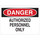 Brady B-302 Polyester Rectangle White Restricted Area Sign - 14 in Width x 10 in Height - Laminated - 95370