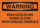 Brady B-120 Fiberglass Reinforced Polyester Rectangle Orange Chemical Warning Sign - 14 in Width x 10 in Height - 69615