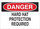 Brady B-302 Polyester Rectangle White PPE Sign - 10 in Width x 7 in Height - Laminated - 88611