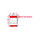 Brady WML-717-292-RD Die-Cut Printer Label Roll - 1.5 in x 4 in - Vinyl - Clear / Red - B-292 - 16447