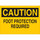 Brady B-120 Fiberglass Reinforced Polyester Rectangle Yellow PPE Sign - 14 in Width x 10 in Height - 65039