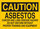 Brady B-401 Polystyrene Rectangle Yellow Hazardous Material Sign - 10 in Width x 7 in Height - 22697