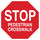 Brady B-401 Polystyrene Octagon Red Pedestrian & Crosswalk Sign - 18 in Width x 18 in Height - 124523