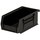 Akro-Mils Akrobin 10 lb Black Industrial Grade Polymer Hanging / Stacking Storage Bin - 7 3/8 in Length - 4 1/8 in Width - 3 in Height - 1 Compartments - 30220 BLACK