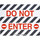 Brady Toughstripe B-534 Polyester Rectangle Black / White Restricted Area Sign - 18 in Width x 14 in Height - Laminated - 104497