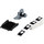 Brady M71EP-171-593-BK Die-Cut Printer Label Roll - 1.6 in x 0.49 in - Polyester - Black - B-593 - 92808