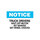Brady B-401 High Impact Polystyrene Rectangle White Truck Driver Instruction Sign - 14 in Width x 10 in Height - 25836