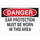 Brady B-120 Fiberglass Reinforced Polyester Rectangle White PPE Sign - 14 in Width x 10 in Height - 69184