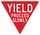 Brady B-401 Polystyrene Triangle Red Stop Signs, Traffic Control Signs & Banners Sign - 24 in Width x 24 in Height - 124614