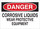 Brady B-120 Fiberglass Reinforced Polyester Rectangle White Chemical Warning Sign - 14 in Width x 10 in Height - 70260