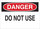 Brady B-555 Aluminum Rectangle White Equipment Safety Sign - 10 in Width x 7 in Height - 43497