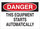 Brady B-302 Polyester Rectangle White Equipment Safety Sign - 10 in Width x 7 in Height - Laminated - 88185