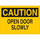 Brady B-120 Fiberglass Reinforced Polyester Rectangle Yellow Door Sign - 14 in Width x 10 in Height - 70466