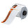 Brady 121561 Printer Label Roll - Vinyl - Black / Orange on White - B-595 - 70898