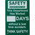 Brady Prinzing Polyethylene Rectangle Green Safety Record Sign - 14.2 in Width x 20 in Height - SM793E