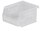 Akro-Mils Akrobin 10 lb Clear Industrial Grade Polymer Hanging / Stacking Storage Bin - 5 3/8 in Length - 4 1/8 in Width - 3 in Height - 1 Compartments - 30210SCLAR