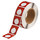 Brady THTEP169-593-.25RD Die-Cut Printer Label Roll - 1.8 in x 1.8 in - Polyester - Red - B-593 - 80265