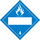 Brady B-101 Polycoated Tagstock Square Blue Truck Placards Sign - 10 3/4 in Width x 10 3/4 in Height - 60398