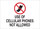 Brady B-401 High Impact Polystyrene Rectangle White No Electronics Sign - 14 in Width x 10 in Height - 95502