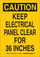 Brady B-302 Polyester Rectangle Yellow Electrical Safety Sign - 7 in Width x 10 in Height - Laminated - 126962