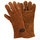 West Chester 9011 Brown Large Split Cowhide Welding Glove - Wing Thumb - 14 in Length - 9011/L