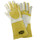West Chester 9100 Off-White/Yellow 2XL Grain, Split Cowhide, Pigskin Welding Glove - Wing Thumb - 14 in Length - 9100/2XL