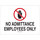 Brady B-401 High Impact Polystyrene Rectangle White Restricted Area Sign - 14 in Width x 10 in Height - 95433