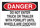 Brady B-302 Polyester Rectangle White Truck & Forklift Warehouse Traffic Sign - 14 in Width x 10 in Height - Laminated - 129524