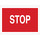 Brady B-120 Fiberglass Reinforced Polyester Rectangle Red Stop Signs, Traffic Control Signs & Banners Sign - 14 in Width x 10 in Height - 70536