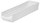 Akro-Mils 321 cu in White Industrial Grade Polymer Shelf Storage Bin - 23 5/8 in Length - 6 5/8 in Width - 4 in Height - 1 Compartments - 30164 WHITE