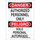 Brady B-302 Polyester Rectangle White Restricted Area Sign - 10 in Width x 14 in Height - Laminated - Language English / Spanish - 124048