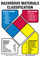 Brady B-401 Polystyrene Rectangle White Hazardous Material Sign - 10 in Width x 7 in Height - 99096
