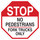 Brady B-555 Aluminum Octagon White Truck & Forklift Warehouse Traffic Sign - 18 in Width x 18 in Height - 124518