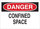 Brady B-120 Fiberglass Reinforced Polyester Rectangle White Confined Space Sign - 14 in Width x 10 in Height - 95013