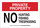 Brady B-401 High Impact Polystyrene Rectangle White Trespassing Sign - 10 in Width x 7 in Height - 124852