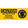 Brady B-120 Fiberglass Reinforced Polyester Rectangle Yellow PPE Sign - 17 in Width x 7 in Height - 70303