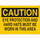Brady B-120 Fiberglass Reinforced Polyester Rectangle Yellow PPE Sign - 14 in Width x 10 in Height - 69229
