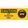 Brady B-120 Fiberglass Reinforced Polyester Rectangle Yellow PPE Sign - 17 in Width x 7 in Height - 70335