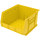 Akro-Mils Akrobin 75 lb Yellow Industrial Grade Polymer Hanging / Stacking Storage Bin - 18 in Length - 16 1/2 in Width - 11 in Height - 1 Compartments - 30270 YELLOW