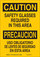 Brady B-302 Polyester Rectangle Yellow PPE Sign - 10 in Width x 14 in Height - Laminated - Language English / Spanish - 125444