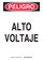 Brady B-401 Polystyrene Rectangle White Electrical Safety Sign - 10 in Width x 14 in Height - Language Spanish - 39061