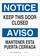 Brady B-555 Aluminum Rectangle White Door Sign - 10 in Width x 14 in Height - Language English / Spanish - 38313