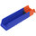 Akro-Mils 15 lb Blue / Orange Indicator Storage Bin - 17 7/8 in Length - 4 1/8 in Width - 4 in Height - 1 Compartments - 36448 BLUE
