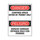 Brady B-401 Polystyrene Rectangle White Confined Space Sign - 10 in Width x 14 in Height - Language English / Spanish - 39087