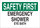 Brady B-120 Fiberglass Reinforced Polyester Rectangle White Eyewash & Shower Sign - 20 in Width x 14 in Height - 73455