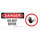 Brady B-120 Fiberglass Reinforced Polyester Rectangle White Restricted Area Sign - 17 in Width x 7 in Height - 69109