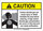 Brady B-401 Polystyrene Rectangle Yellow Chemical Warning Sign - 14 in Width x 10 in Height - 106050